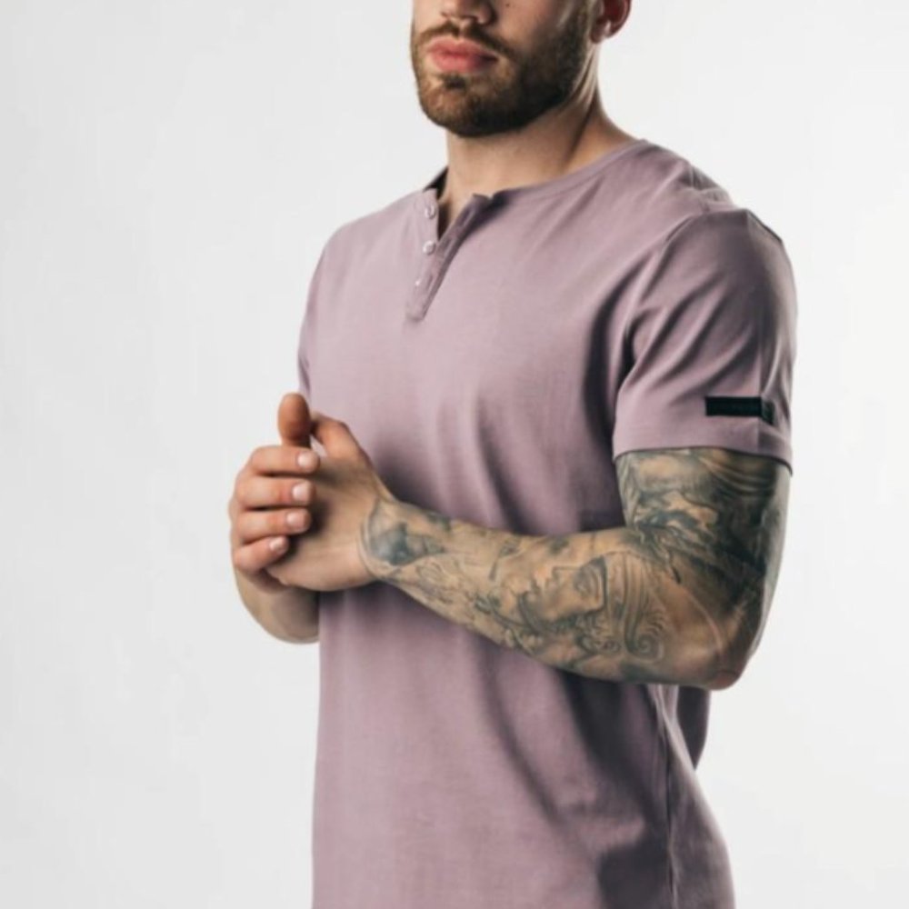 Alphalete Henley (Premium), Size: L, Color: Mauve